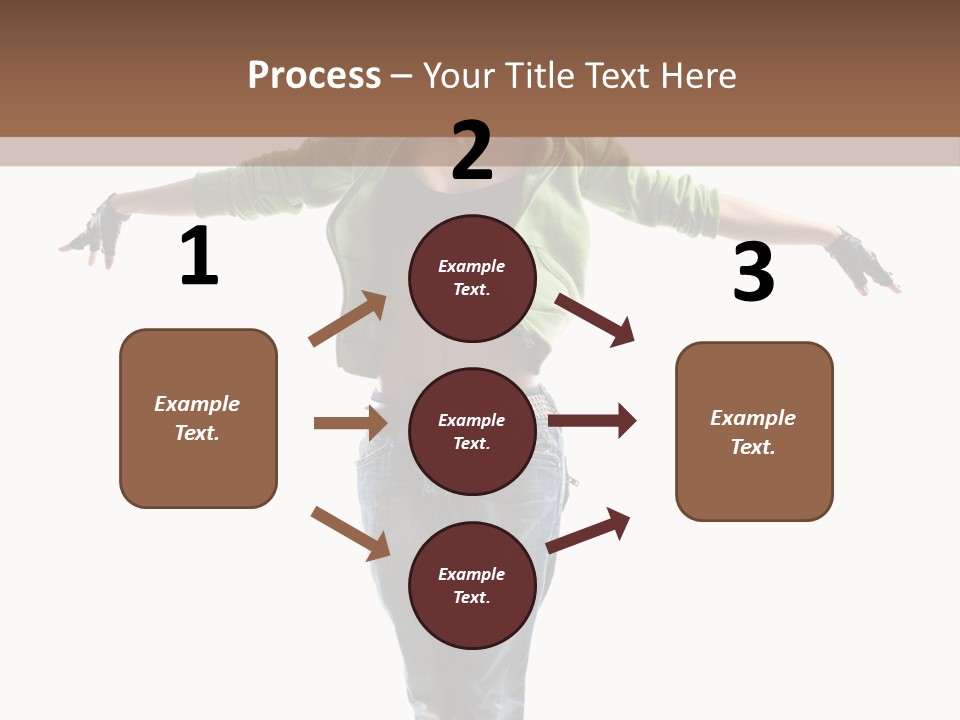 Girl Performance Gymnastic PowerPoint Template