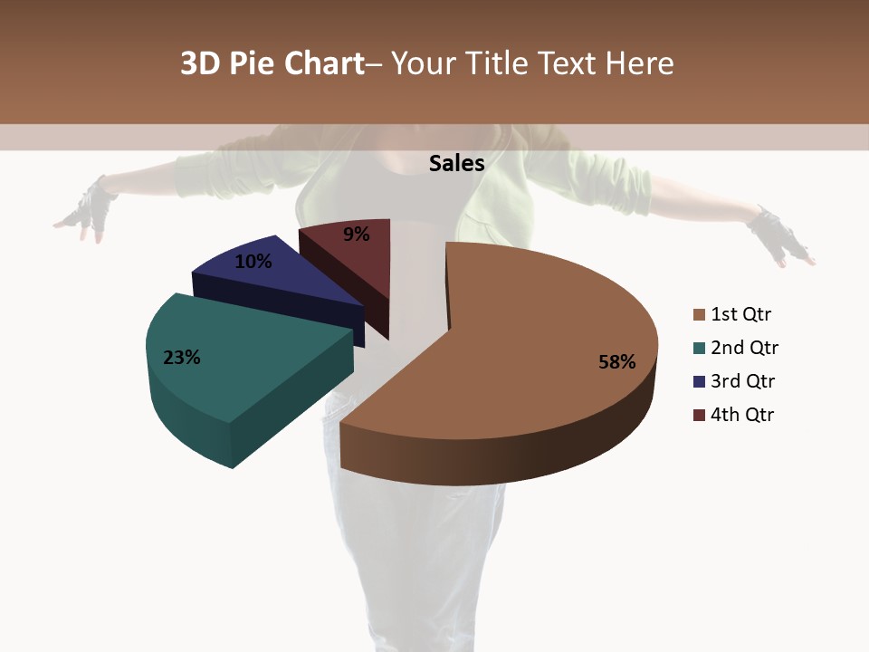 Girl Performance Gymnastic PowerPoint Template