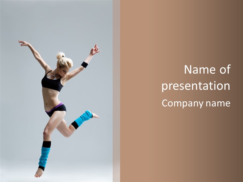 Aerobics Acrobat Dance PowerPoint Template