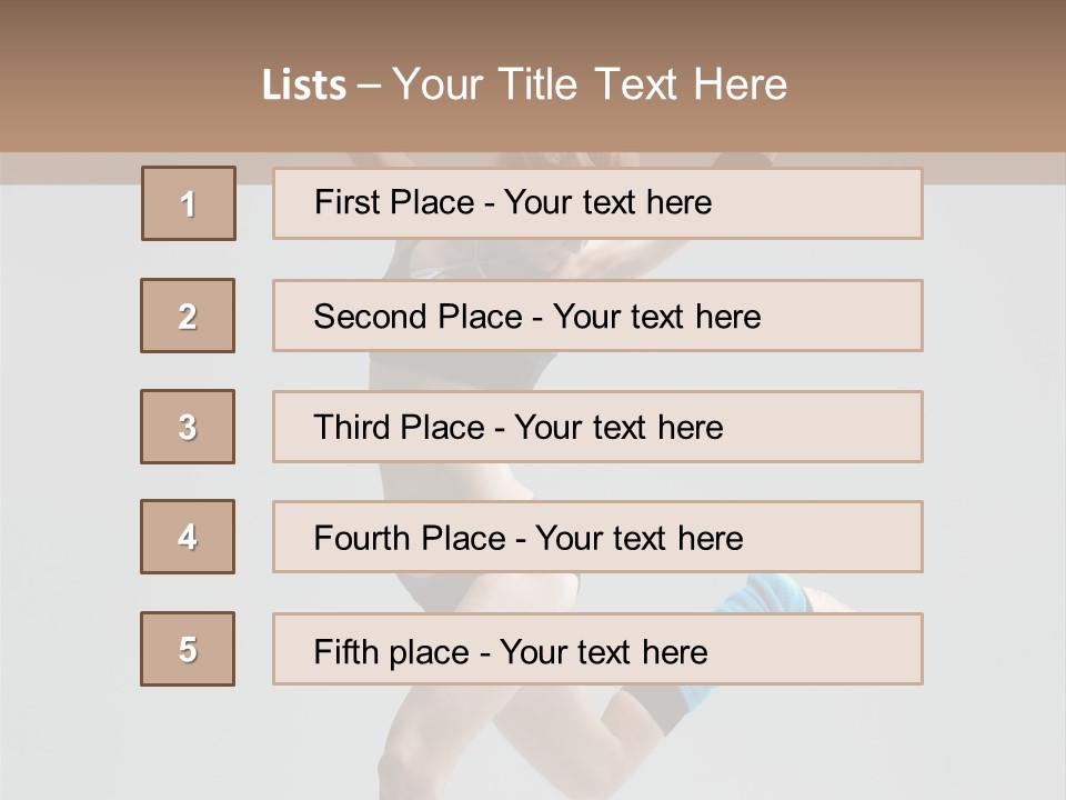 Aerobics Acrobat Dance PowerPoint Template