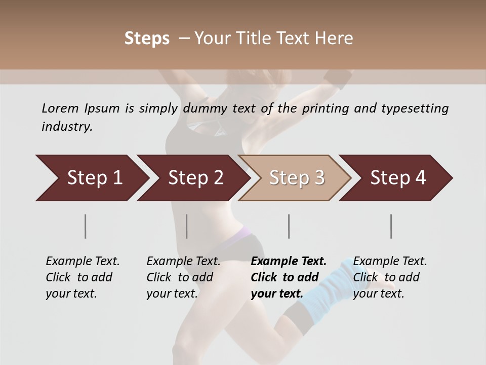 Aerobics Acrobat Dance PowerPoint Template