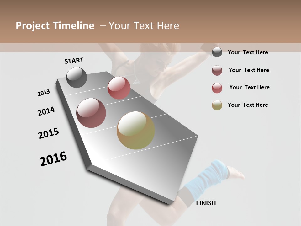 Aerobics Acrobat Dance PowerPoint Template