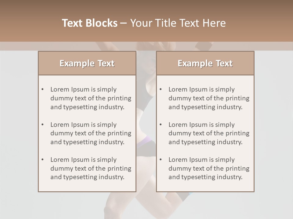 Aerobics Acrobat Dance PowerPoint Template