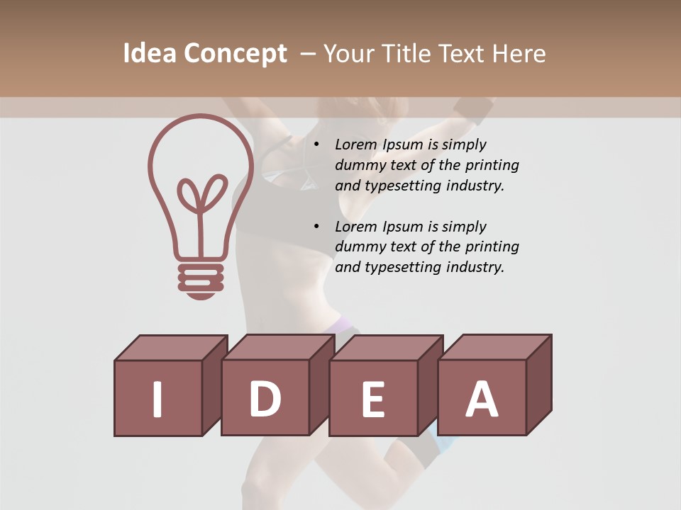 Aerobics Acrobat Dance PowerPoint Template