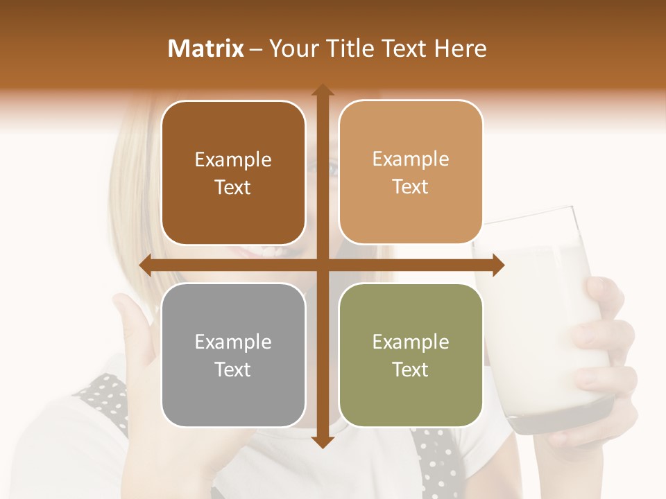 Blond Eyes Fresh PowerPoint Template