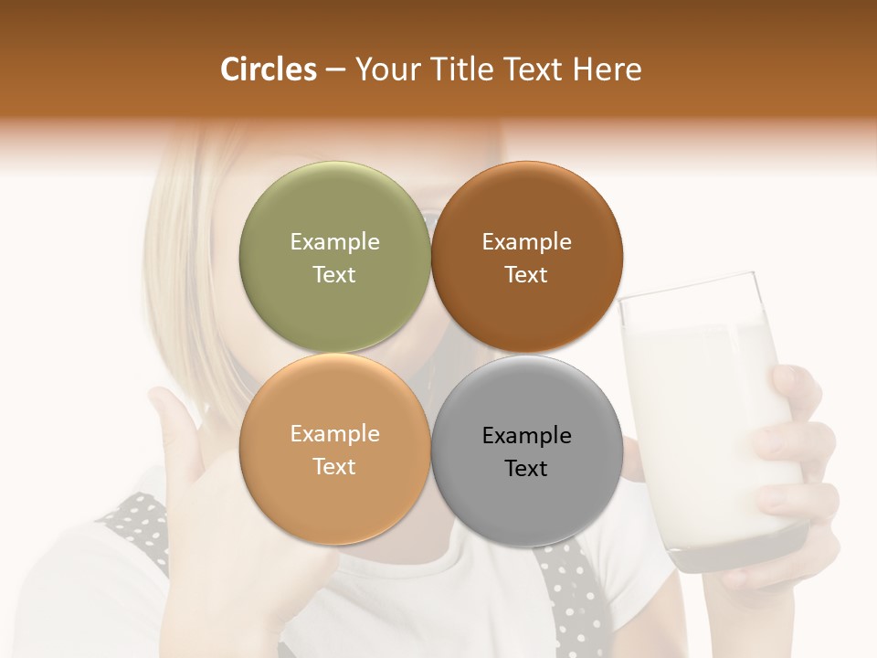 Blond Eyes Fresh PowerPoint Template