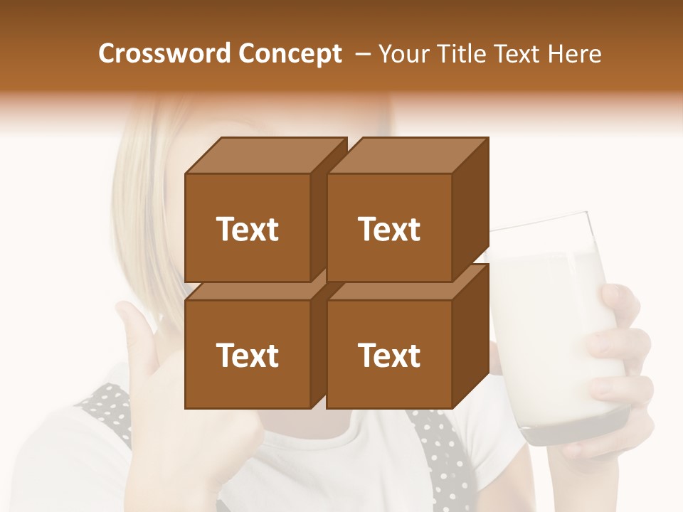 Blond Eyes Fresh PowerPoint Template