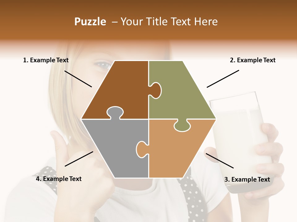 Blond Eyes Fresh PowerPoint Template