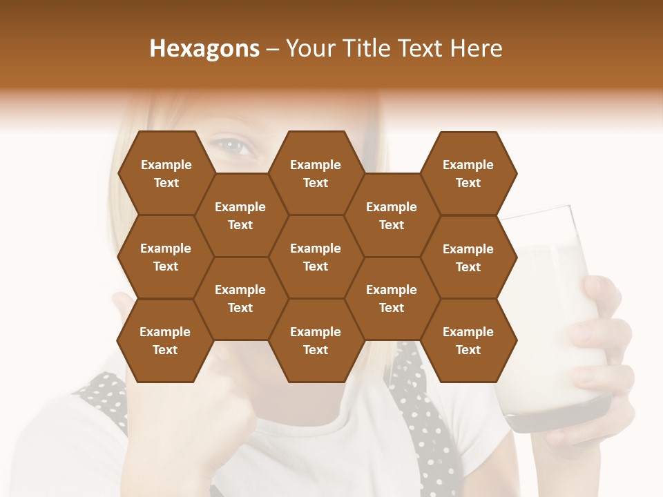 Blond Eyes Fresh PowerPoint Template