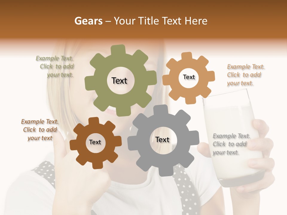 Blond Eyes Fresh PowerPoint Template