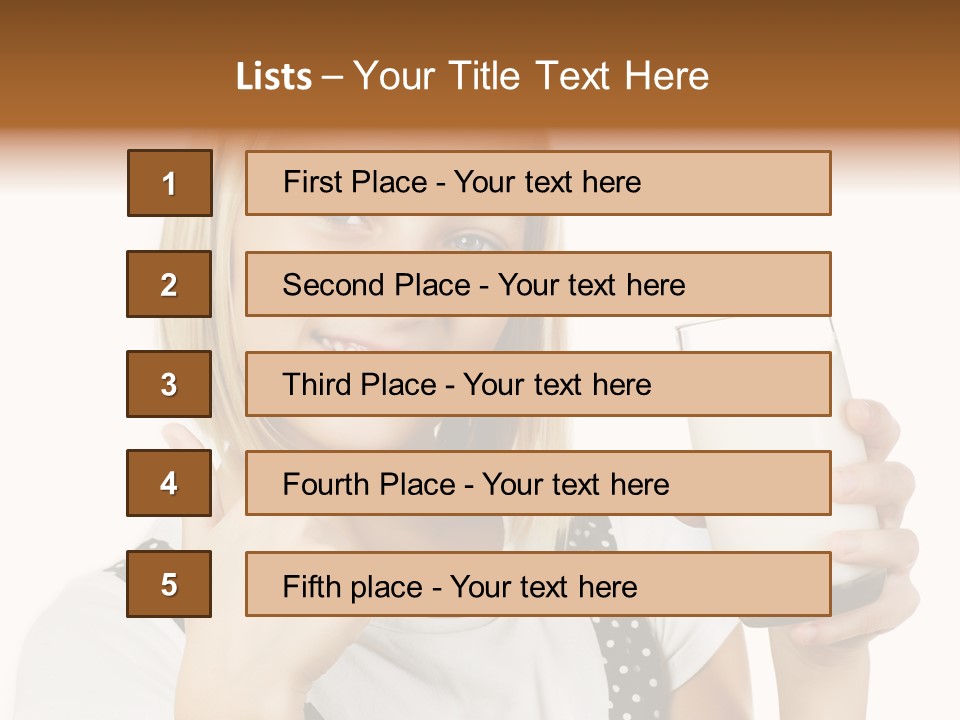 Blond Eyes Fresh PowerPoint Template