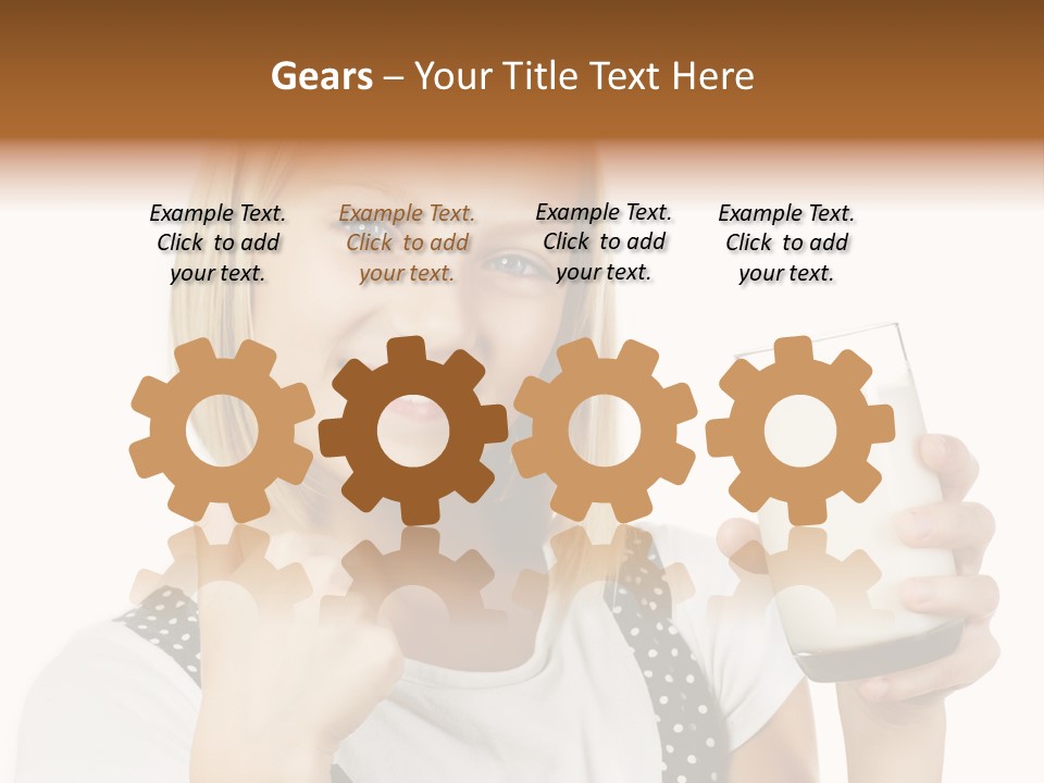 Blond Eyes Fresh PowerPoint Template