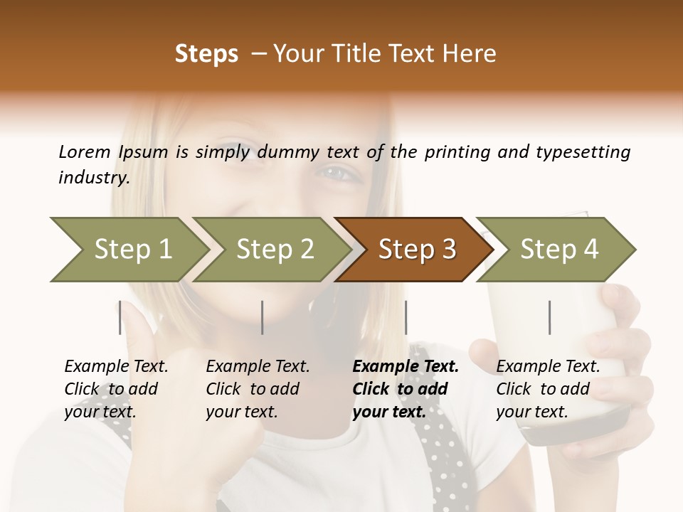 Blond Eyes Fresh PowerPoint Template