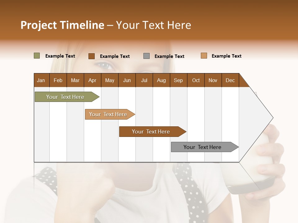 Blond Eyes Fresh PowerPoint Template