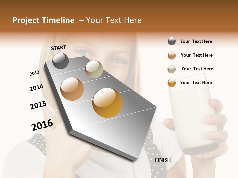 Blond Eyes Fresh PowerPoint Template