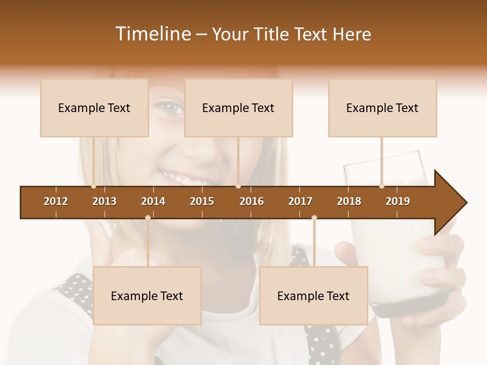 Blond Eyes Fresh PowerPoint Template