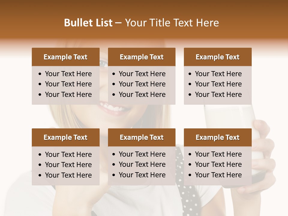 Blond Eyes Fresh PowerPoint Template