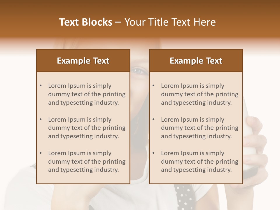 Blond Eyes Fresh PowerPoint Template