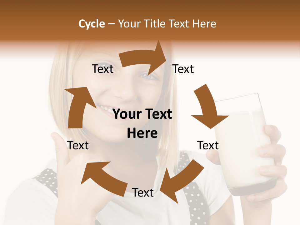 Blond Eyes Fresh PowerPoint Template