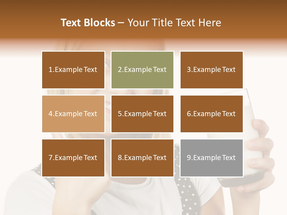 Blond Eyes Fresh PowerPoint Template