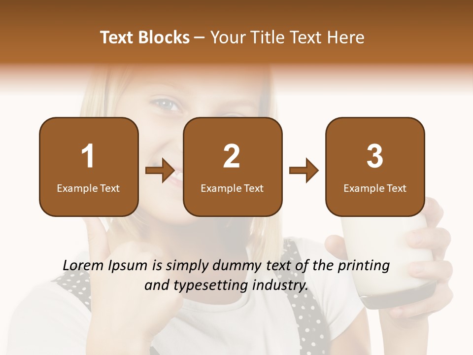 Blond Eyes Fresh PowerPoint Template