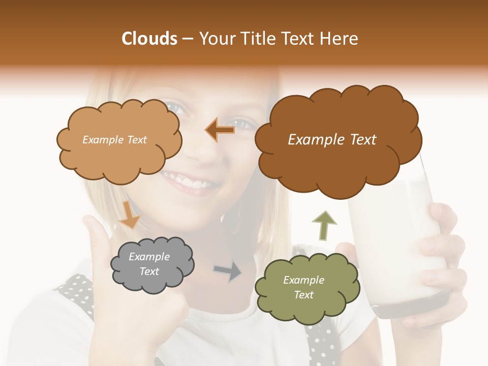 Blond Eyes Fresh PowerPoint Template