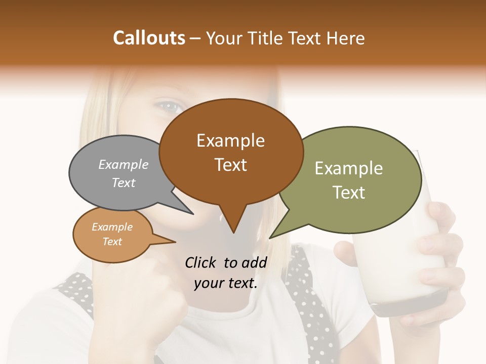 Blond Eyes Fresh PowerPoint Template