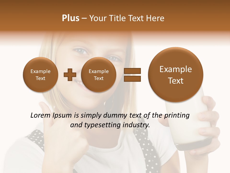 Blond Eyes Fresh PowerPoint Template