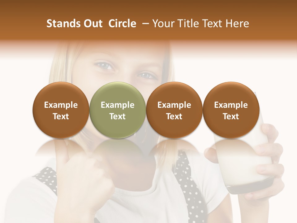 Blond Eyes Fresh PowerPoint Template