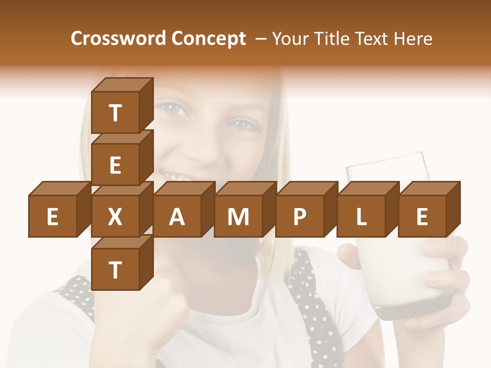 Blond Eyes Fresh PowerPoint Template