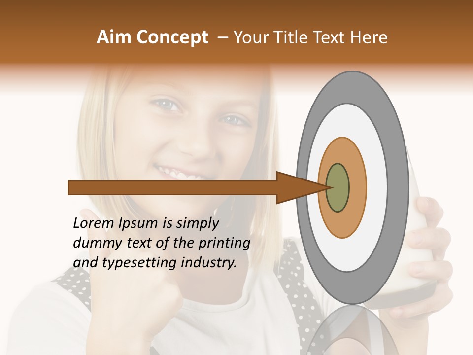 Blond Eyes Fresh PowerPoint Template