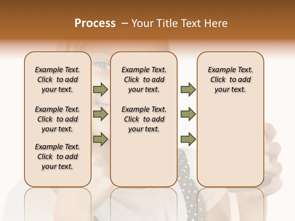 Blond Eyes Fresh PowerPoint Template