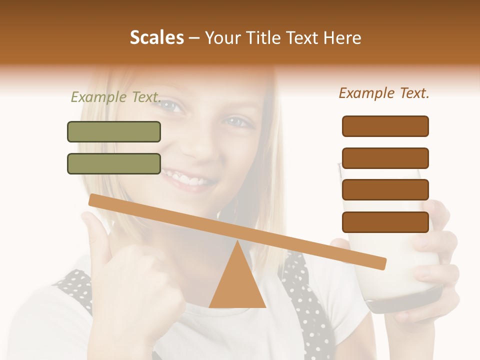 Blond Eyes Fresh PowerPoint Template