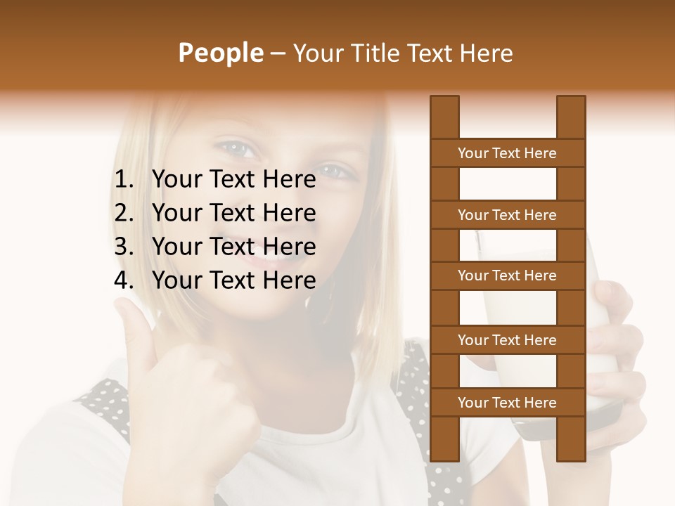 Blond Eyes Fresh PowerPoint Template