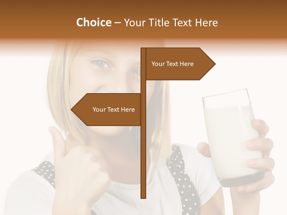 Blond Eyes Fresh PowerPoint Template