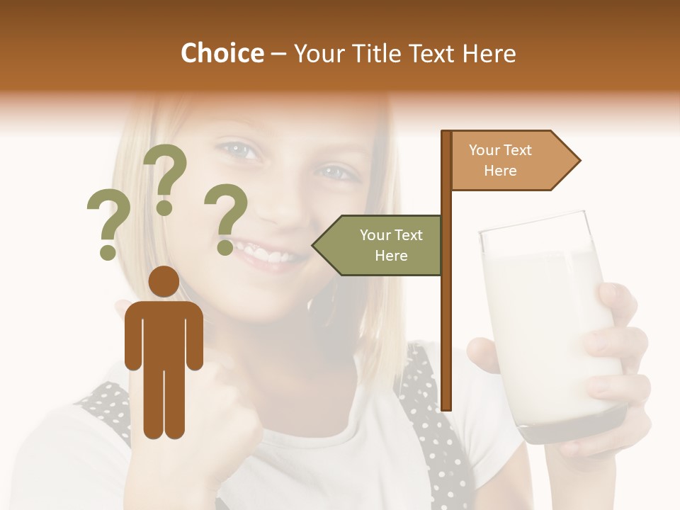 Blond Eyes Fresh PowerPoint Template