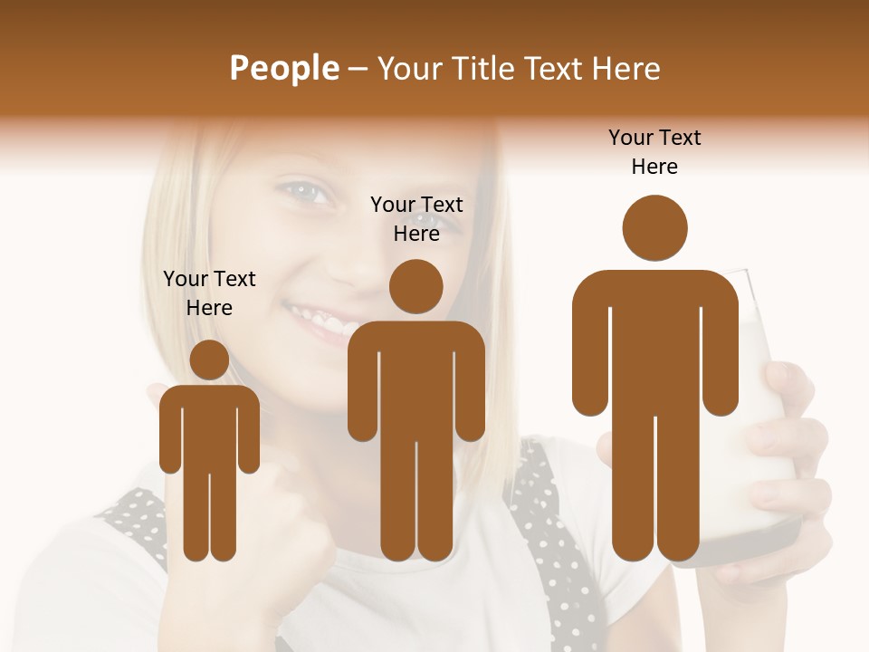 Blond Eyes Fresh PowerPoint Template