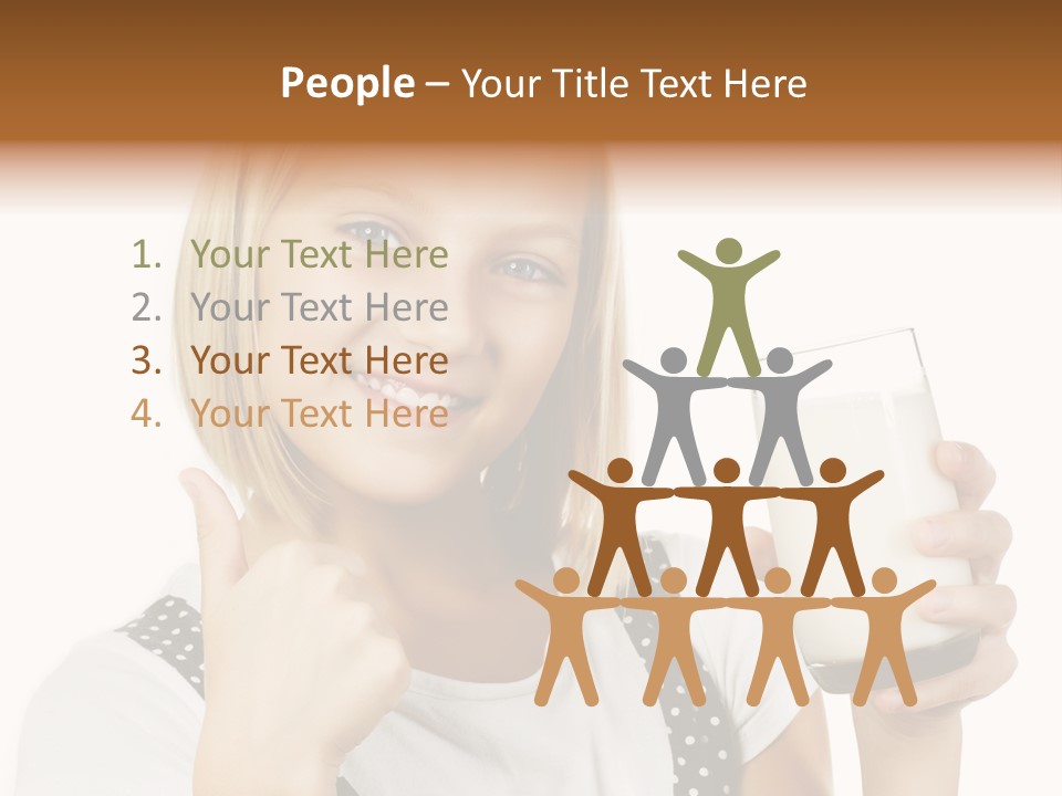 Blond Eyes Fresh PowerPoint Template