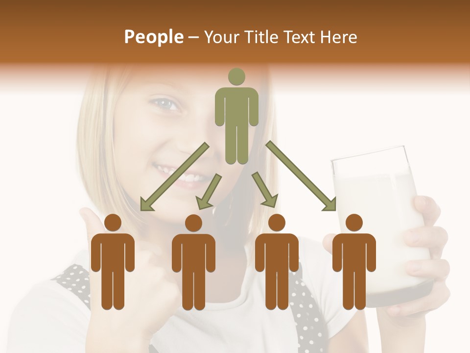 Blond Eyes Fresh PowerPoint Template