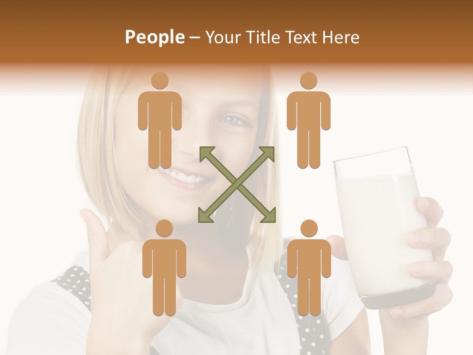 Blond Eyes Fresh PowerPoint Template