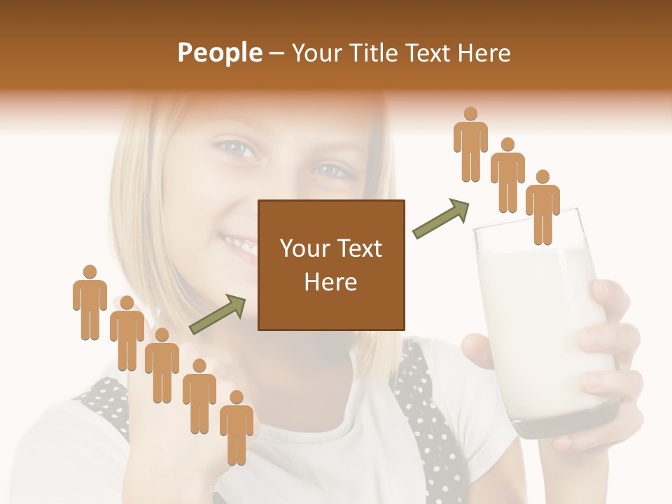 Blond Eyes Fresh PowerPoint Template