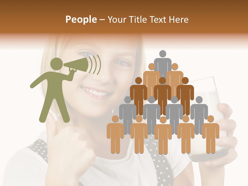 Blond Eyes Fresh PowerPoint Template