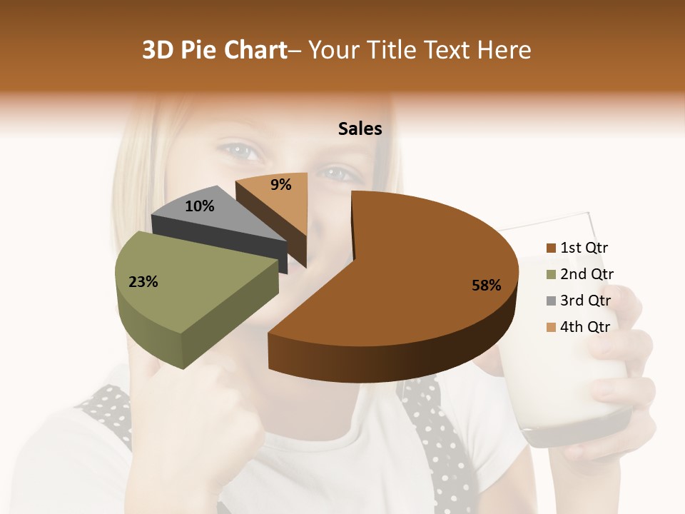 Blond Eyes Fresh PowerPoint Template