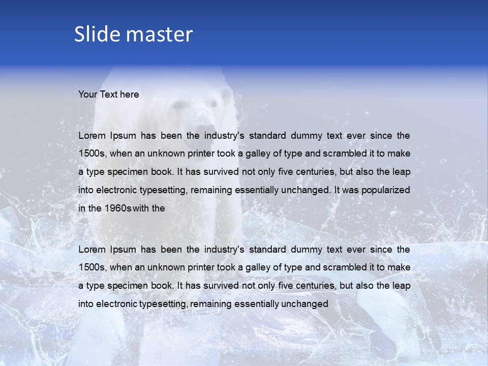 Fur Power Swim PowerPoint Template