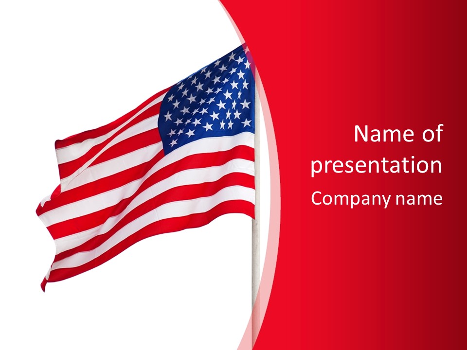 Flag Star Culture PowerPoint Template