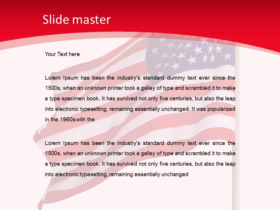 Flag Star Culture PowerPoint Template
