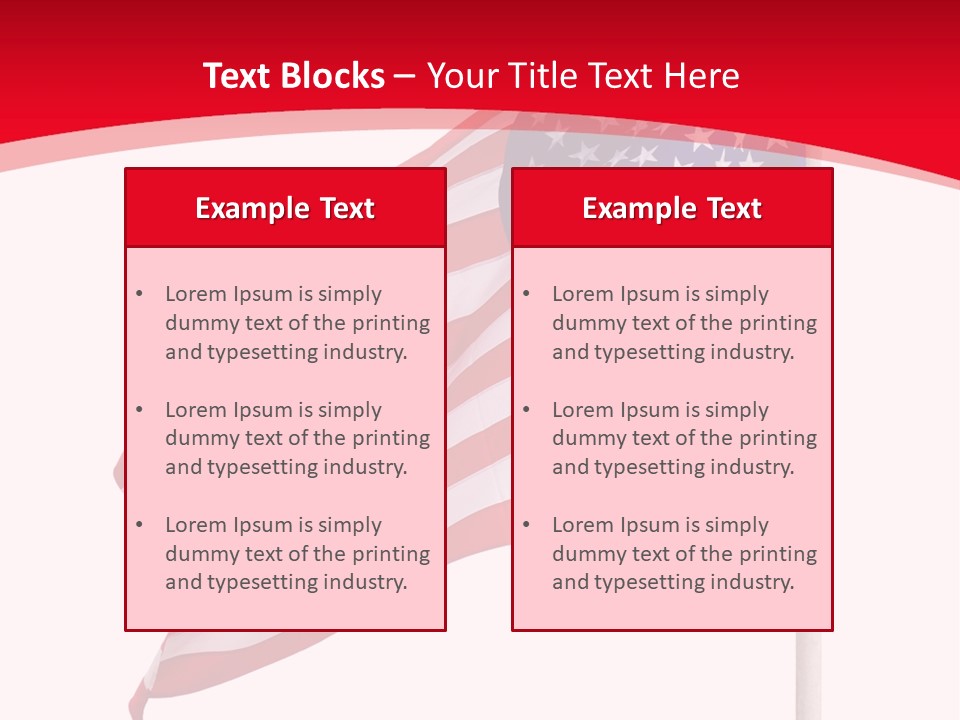 Flag Star Culture PowerPoint Template