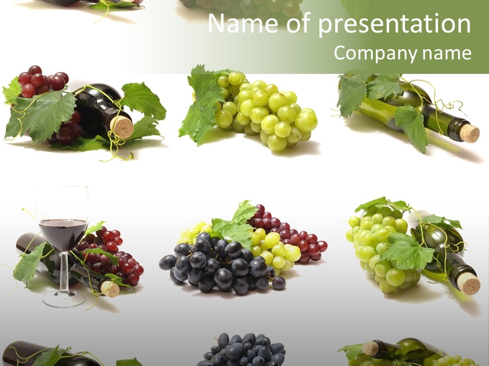 Beverage Bottle Restaurant PowerPoint Template