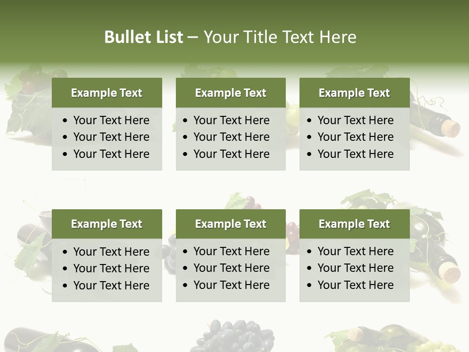 Beverage Bottle Restaurant PowerPoint Template