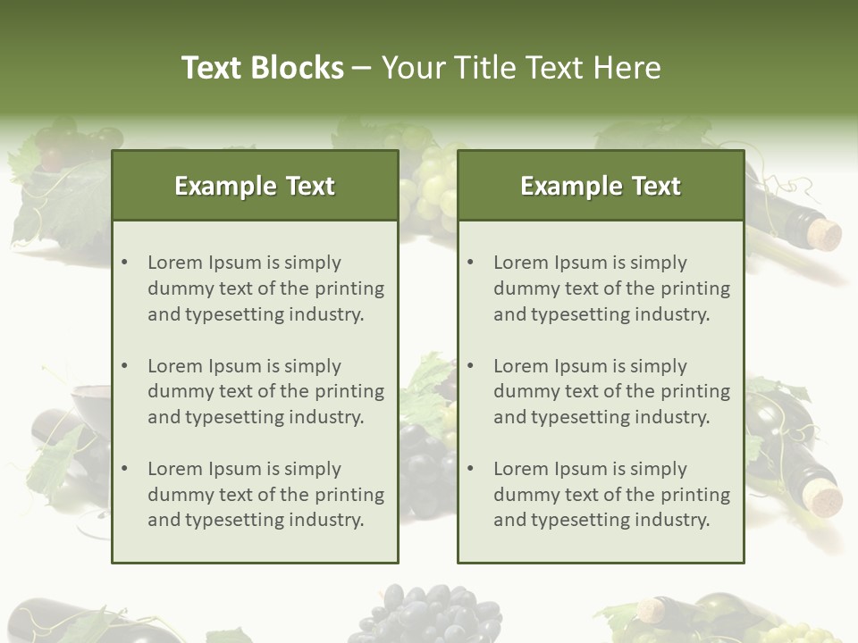 Beverage Bottle Restaurant PowerPoint Template